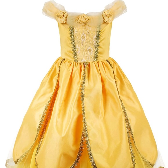jerris apparel | Costumes | Jerris Apparel Disney Bell Princess Gown Size 5  Yellowgold | Poshmark